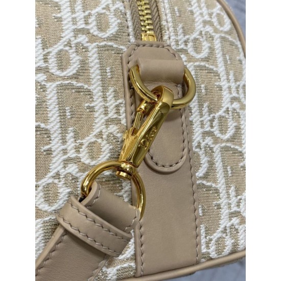 Top Replica Dior Groove 20 Bag in Beige Dior Oblique Jacquard