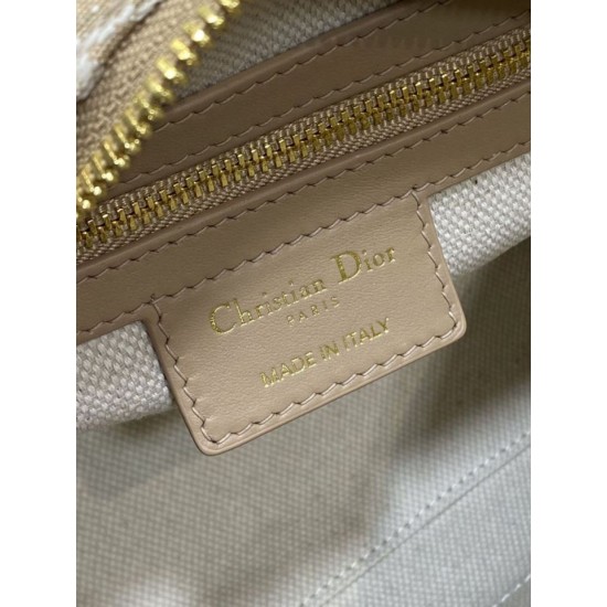 Top Replica Dior Groove 20 Bag in Beige Dior Oblique Jacquard