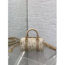 Top Replica Dior Groove 16 Bag in Beige Dior Oblique Jacquard
