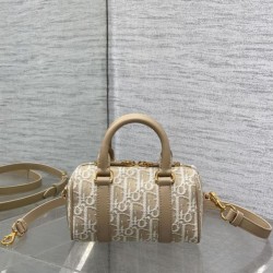 Top Replica Dior Groove 16 Bag in Beige Dior Oblique Jacquard
