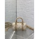 Top Replica Dior Groove 16 Bag in Beige Dior Oblique Jacquard