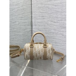 Top Replica Dior Groove 16 Bag in Beige Dior Oblique Jacquard