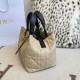Top Replica Dior Toujours Medium Macrocannage Bag, Light Blue/Black