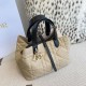 Top Replica Dior Toujours Medium Macrocannage Bag, Light Blue/Black