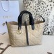 Top Replica Dior Toujours Medium Macrocannage Bag, Light Blue/Black