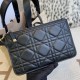 Top Replica Dior Toujours Medium Macrocannage Bag, Light Blue/Black