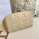 Top Replica Dior Toujours Medium Macrocannage Bag, Light Blue/Black