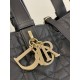 Super Clone Replica Dior Toujours Mini Tote Bag in Black Macrocannage Top Replica Dior Toujours Mini Tote Bag in Black Macrocannage