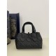 Super Clone Replica Dior Toujours Mini Tote Bag in Black Macrocannage Top Replica Dior Toujours Mini Tote Bag in Black Macrocannage