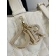 Super Clone Replica Dior Toujours Mini Tote Bag in White Macrocannage Top Replica Dior Toujours Mini Tote Bag in White Macrocannage