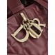 Top Replica Dior Toujours Medium Bag in Burgundy Macrocannage