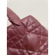 Top Replica Dior Toujours Medium Bag in Burgundy Macrocannage