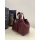 Top Replica Dior Toujours Medium Bag in Burgundy Macrocannage