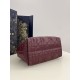 Top Replica Dior Toujours Medium Bag in Burgundy Macrocannage