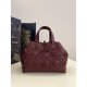 Top Replica Dior Toujours Medium Bag in Burgundy Macrocannage