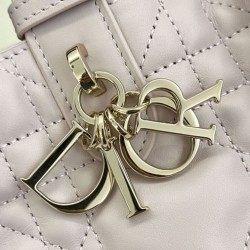 Top Replica Dior Toujours Mini Tote Bag in Pink Macrocannage