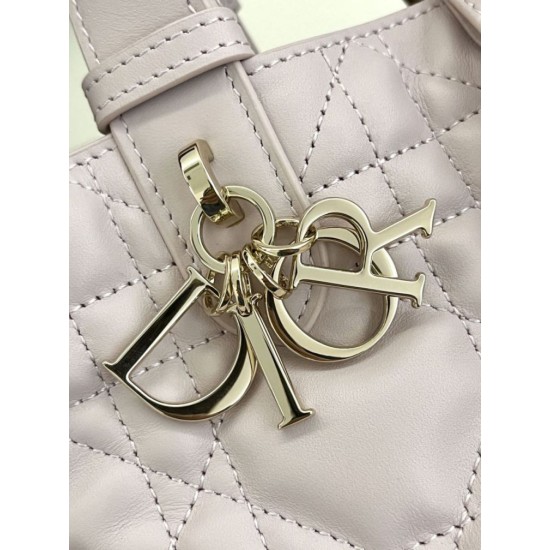 Super Clone Replica Dior Toujours Mini Tote Bag in Pink Macrocannage Top Replica Dior Toujours Mini Tote Bag in Pink Macrocannage