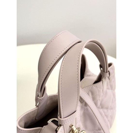 Super Clone Replica Dior Toujours Mini Tote Bag in Pink Macrocannage Top Replica Dior Toujours Mini Tote Bag in Pink Macrocannage
