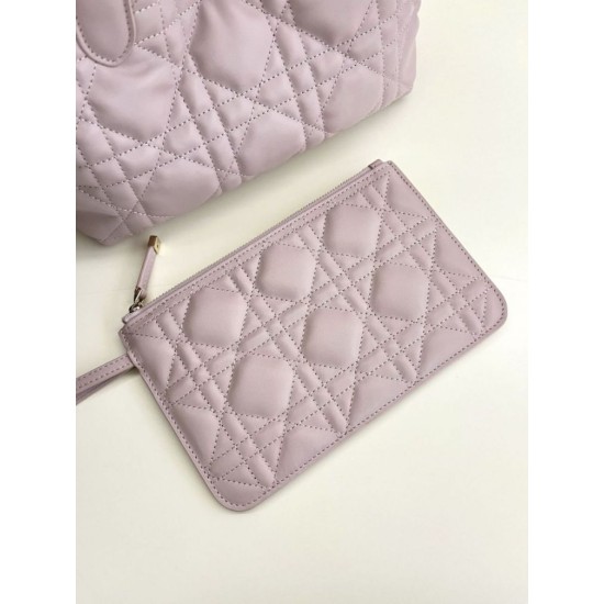 Super Clone Replica Dior Toujours Mini Tote Bag in Pink Macrocannage Top Replica Dior Toujours Mini Tote Bag in Pink Macrocannage