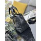 Top Replica Dior Toujours Small Vertical Tote Bag with Lucky Charm, Black