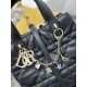 Top Replica Dior Toujours Small Vertical Tote Bag with Lucky Charm, Black