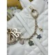 Top Replica Dior Toujours Small Vertical Tote Bag with Lucky Charm, White