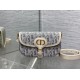 Top Replica Dior Bobby Bag Medium East-West Dior Oblique jacquard bag in blue