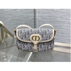 Top Replica Dior Bobby Bag Medium East-West Dior Oblique jacquard bag in blue