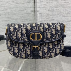 Top Replica Medium East-West Dior Oblique jacquard bag in black