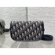 Top Replica Medium East-West Dior Oblique jacquard bag in black