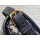 Top Replica Medium East-West Dior Oblique jacquard bag in black