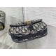 Top Replica Medium East-West Dior Oblique jacquard bag in black