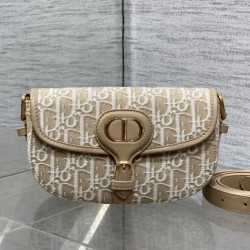 Super Clone Replica Medium East-West Dior Oblique jacquard bag in brown Top Replica Medium East-West Dior Oblique jacquard bag in brown