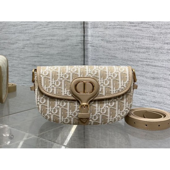 Top Replica Medium East-West Dior Oblique jacquard bag in brown