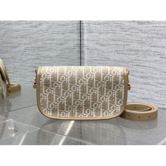 Top Replica Medium East-West Dior Oblique jacquard bag in brown