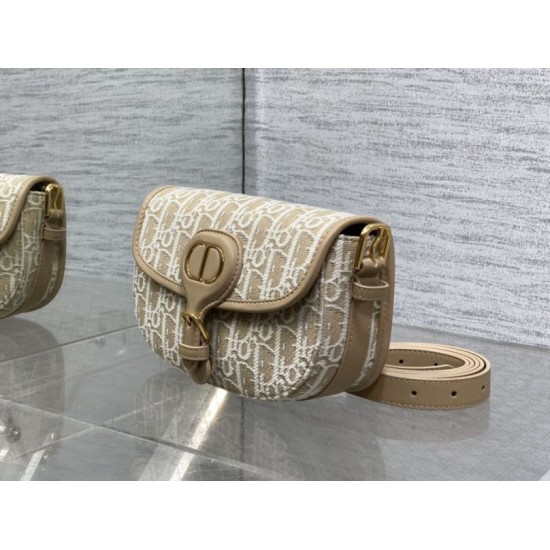Top Replica Medium East-West Dior Oblique jacquard bag in brown