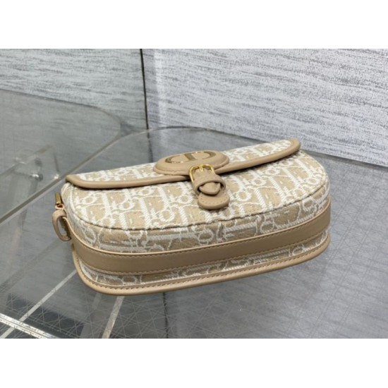 Top Replica Medium East-West Dior Oblique jacquard bag in brown