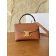 Super Clone Replica Celine Teen Nino top-handle bag in smooth calfskin in brown Top Replica Celine Teen Nino top-handle bag in smooth calfskin in brown