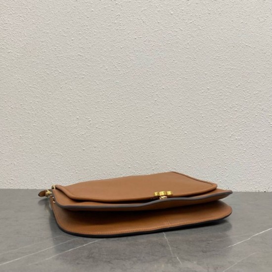Top Replica Celine Soft Triomphe Besace shoulder bag in brown