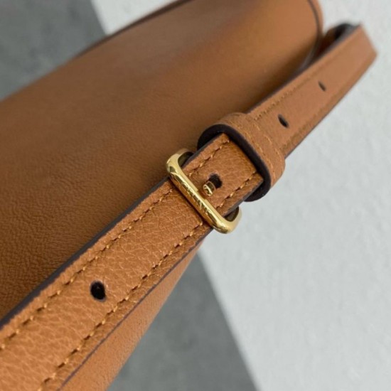 Top Replica Celine Soft Triomphe Besace shoulder bag in brown