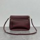 Top Replica Celine Soft Triomphe Besace shoulder bag in burgundy