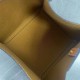 Super Clone Replica Celine Triomphe small cube bag in canvas/calfskin in brown Top Replica Celine Triomphe small cube bag in canvas/calfskin in brown