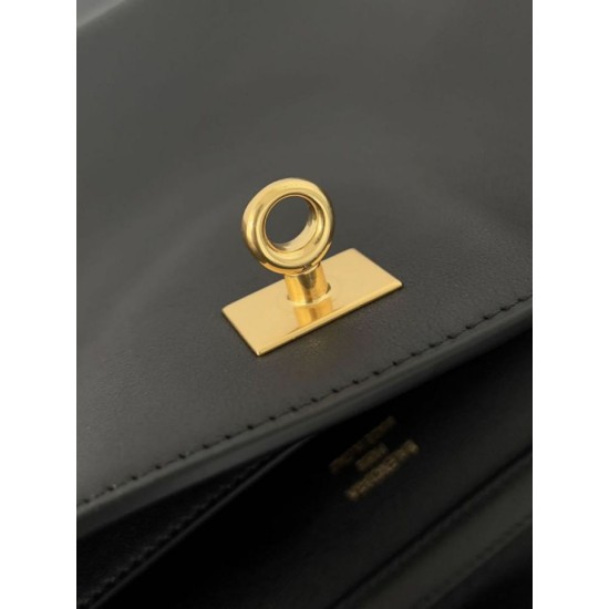 Top Replica Balenciaga Rodeo Medium shoulder bag in black and gold