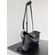 Top Replica Balenciaga Rodeo Medium shoulder bag in black and silver