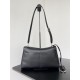 Top Replica Balenciaga Rodeo Medium shoulder bag in black and silver