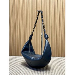 Super Clone Replica YSL Saint Laurent Amalia hobo bag in black Top Replica YSL Saint Laurent Amalia hobo bag in black