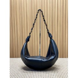 Top Replica YSL Saint Laurent Amalia hobo bag in black