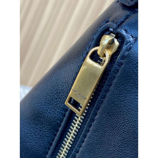 Top Replica YSL Saint Laurent Amalia hobo bag in black