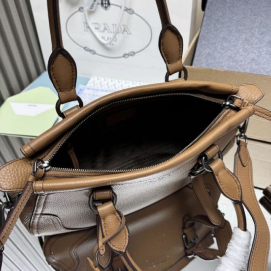 Super Clone Replica Prada Large Tote/Shopping Bag 1BG604 Caramel Top Replica Prada Large Tote/Shopping Bag 1BG604 Caramel