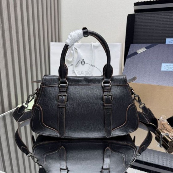 Super Clone Replica Prada Large Tote/Shopping Bag 1BG604 Black Top Replica Prada Large Tote/Shopping Bag 1BG604 Black